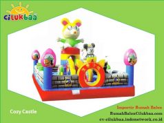 Importir Istana balon - harga Rumah balon Loncat 5x8 - Cozy Castle - Jakarta