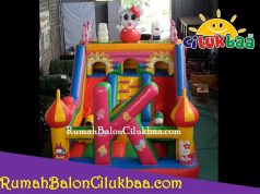 harga istana balon ukuran 4x6 - Hello Kitty